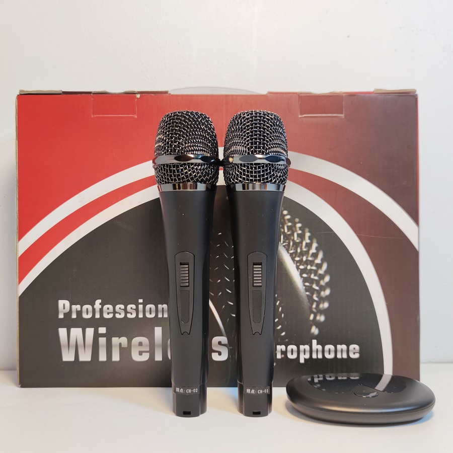Bộ 2 micro karaoke không dây Professional Wireless - MU 108
