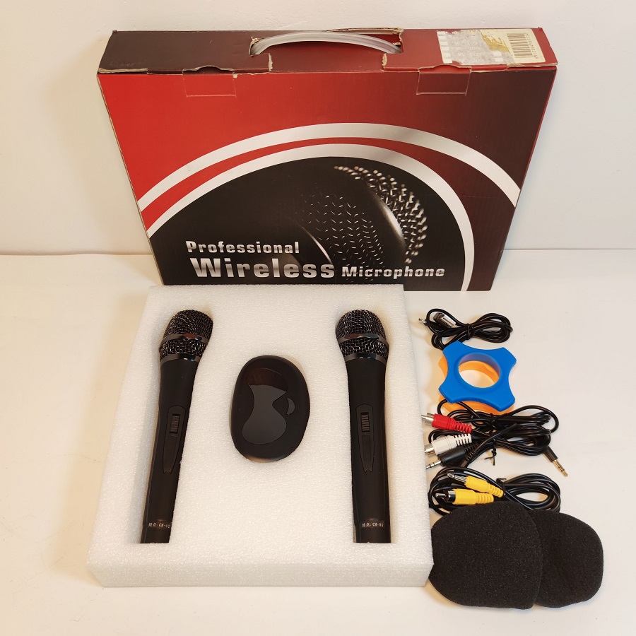 Bộ 2 micro karaoke không dây Professional Wireless - MU 108