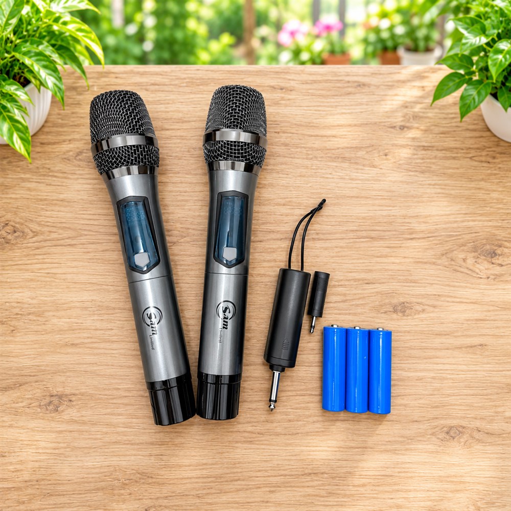 Micro Karaoke Không Dây SAM Limited – Thiết Kế Kim Loại Sang Trọng Âm Thanh Rõ Ràng