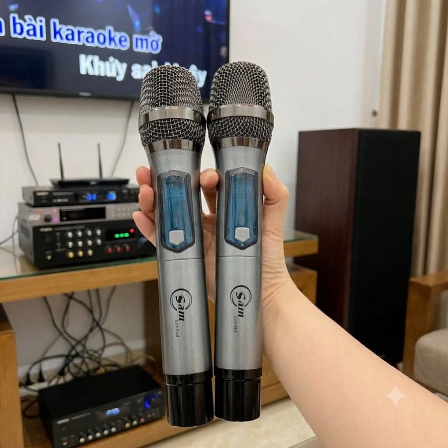 Micro Karaoke Không Dây SAM Limited – Thiết Kế Kim Loại Sang Trọng Âm Thanh Rõ Ràng