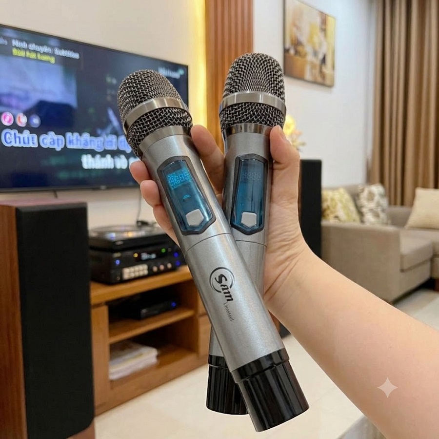 Micro Karaoke Không Dây SAM Limited – Thiết Kế Kim Loại Sang Trọng Âm Thanh Rõ Ràng