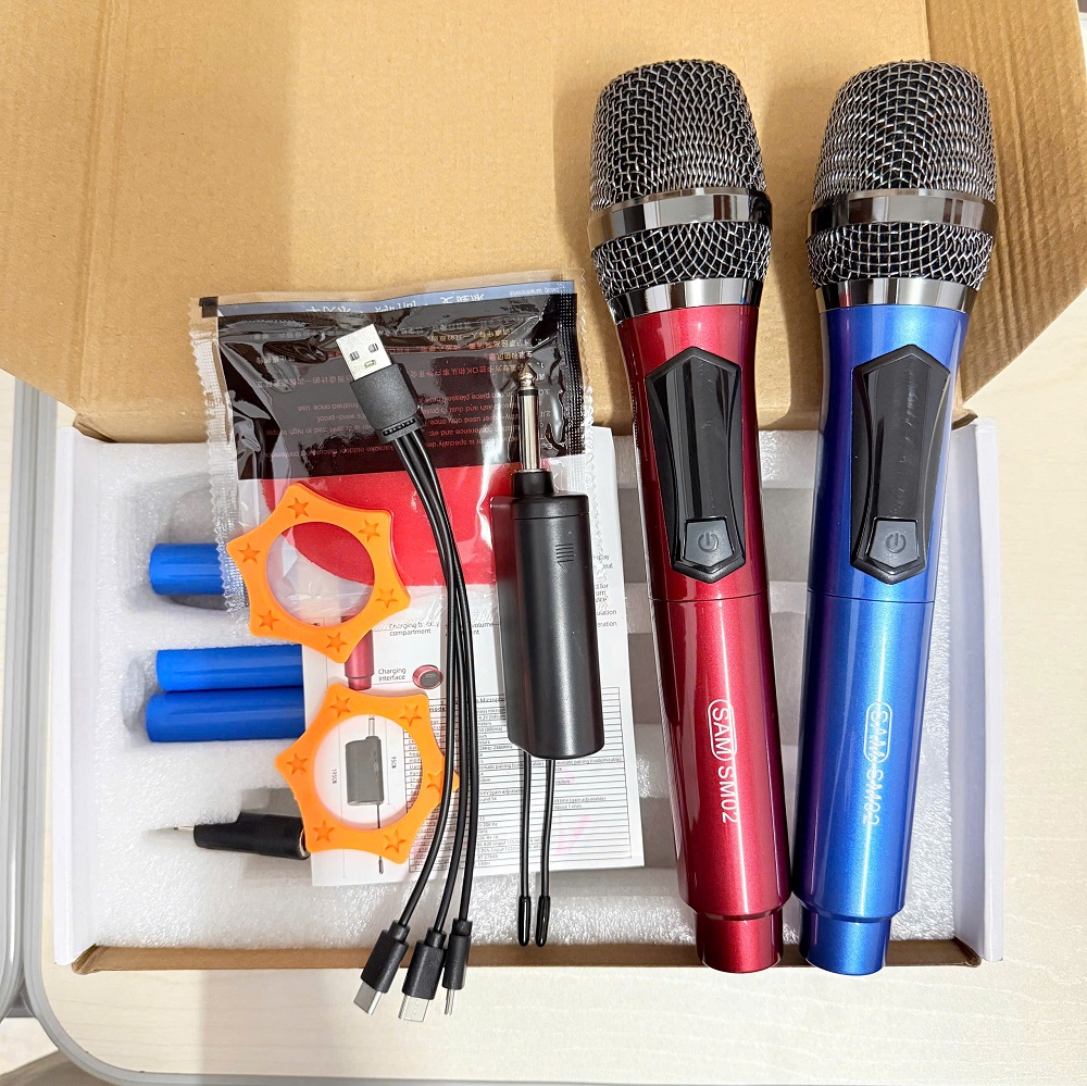 Micro Karaoke Không Dây SAM SM02 – Hát Hay Bắt Âm Nhạy Chống Hú Hiệu Quả