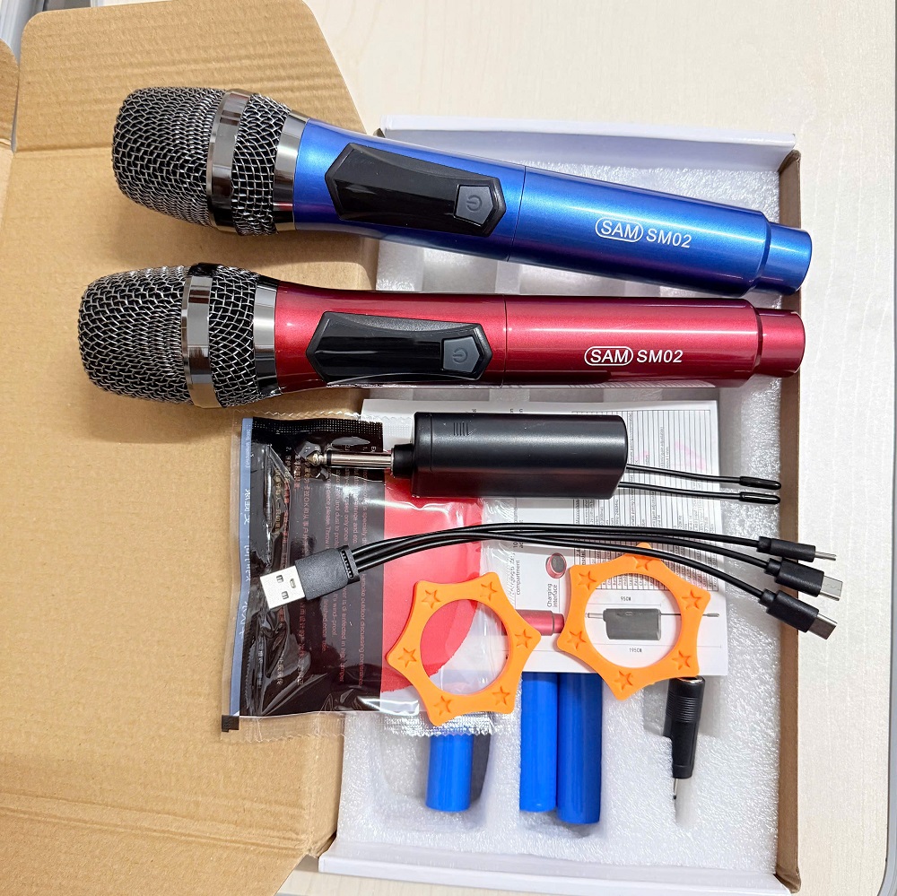 Micro Karaoke Không Dây SAM SM02 – Hát Hay Bắt Âm Nhạy Chống Hú Hiệu Quả