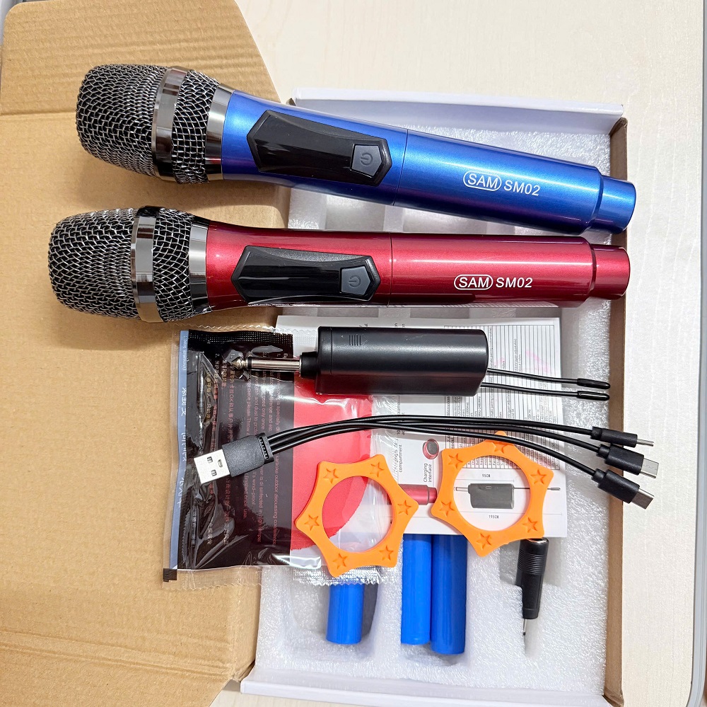 Micro Karaoke Không Dây SAM SM02 – Hát Hay Bắt Âm Nhạy Chống Hú Hiệu Quả