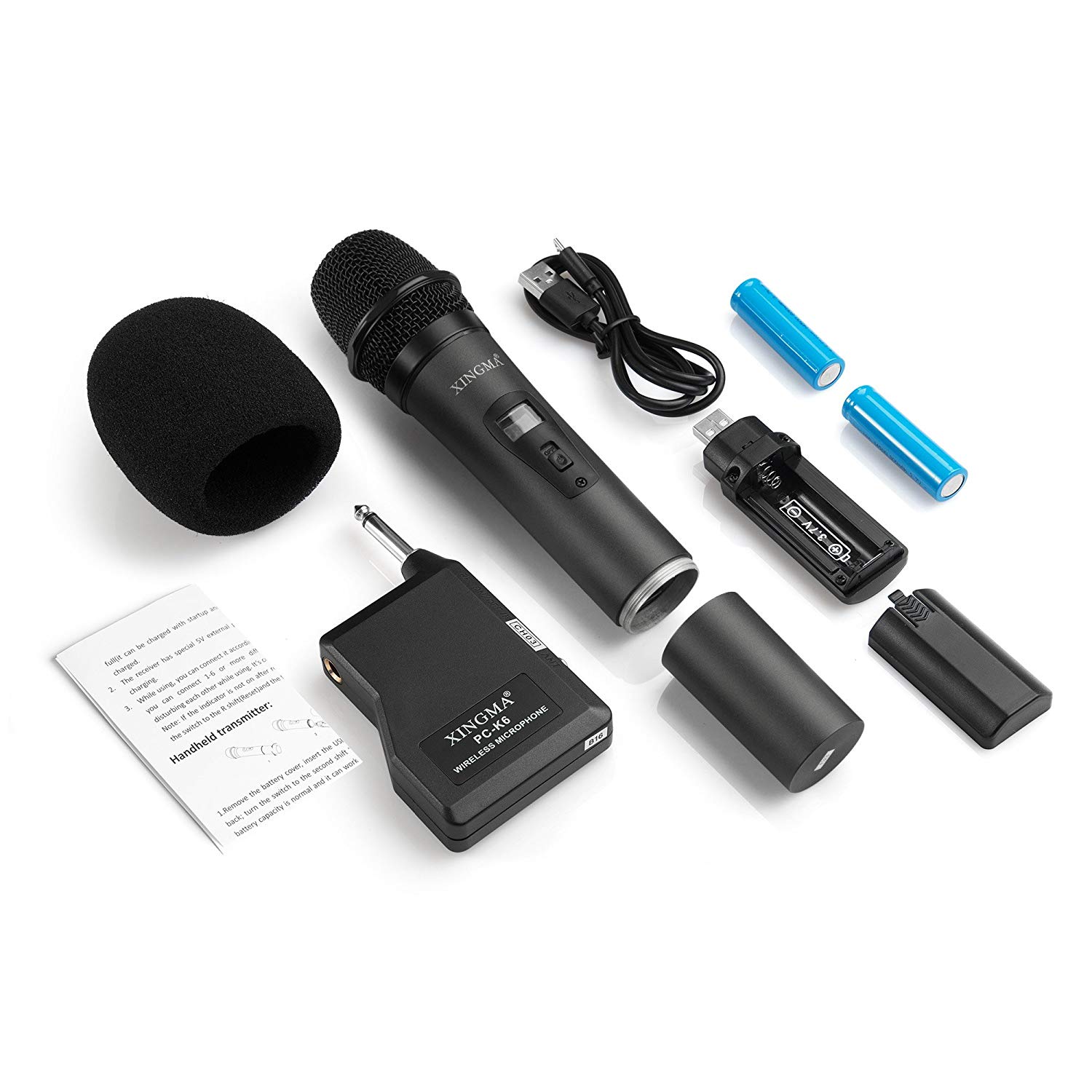 Micro không dây karaoke Xingma PC K6 chính hãng - Black edition