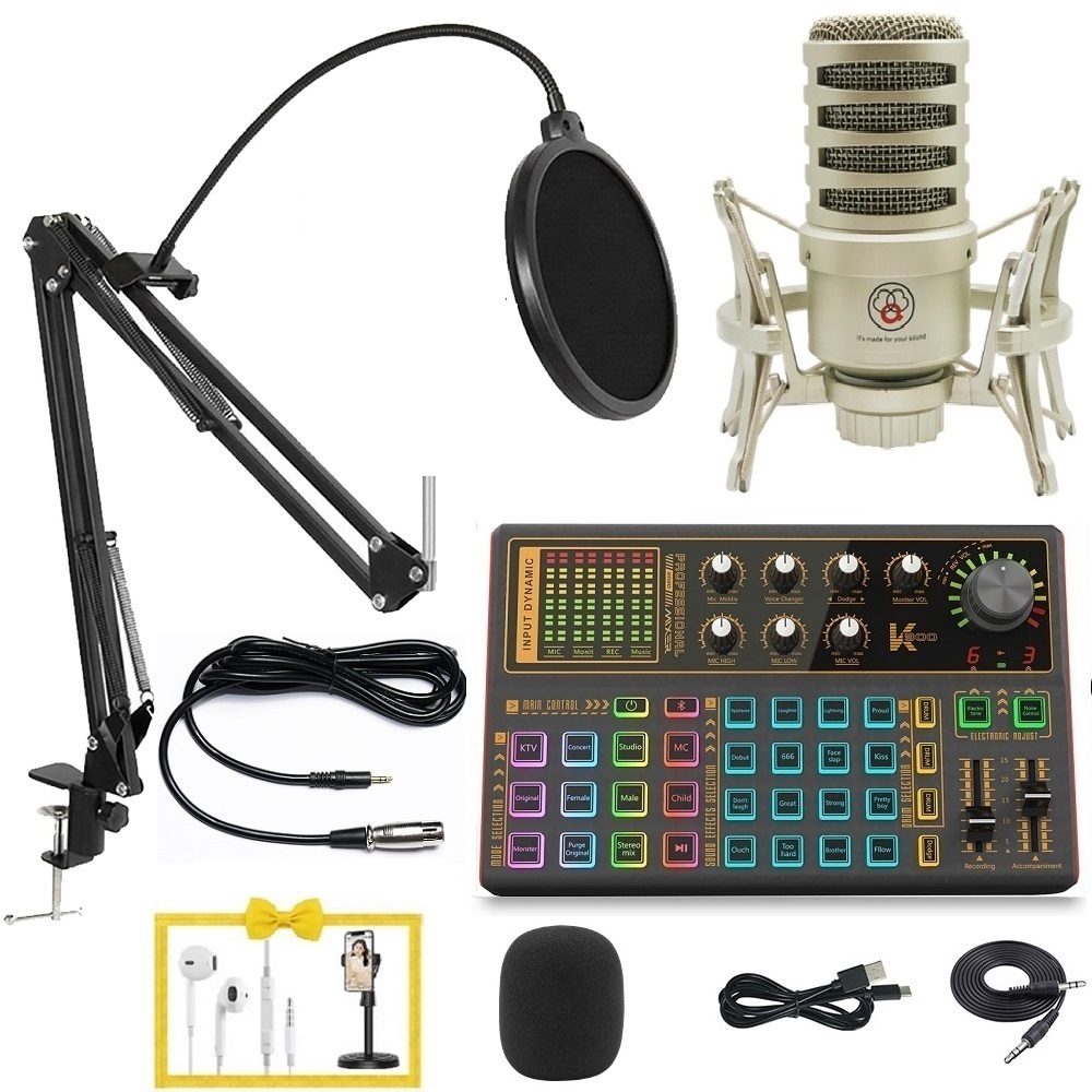 bộ mic hát livestream tốt nhất Q3 và Soundcard K300 cực hay