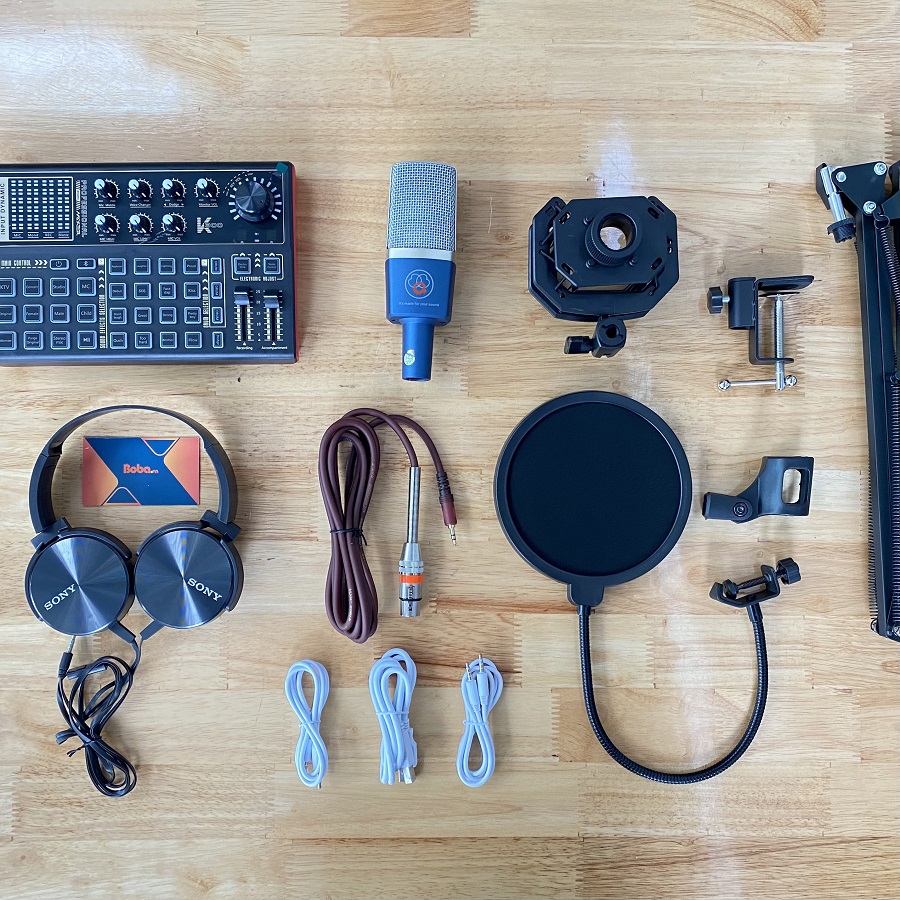 Bộ thu âm AQTA ALC-249 kết hợp Soundcard K300