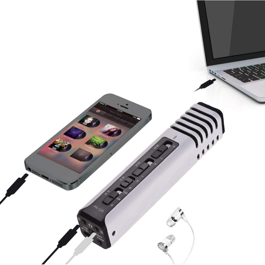 Mic livestream không cần Soundcard Tasktar PH120 chính hãng - Bảo hành 12 Tháng