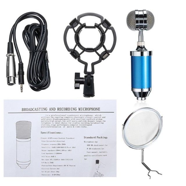 Micro thu âm BM 3000 - Hát live karaoke online chuyên nghiệp