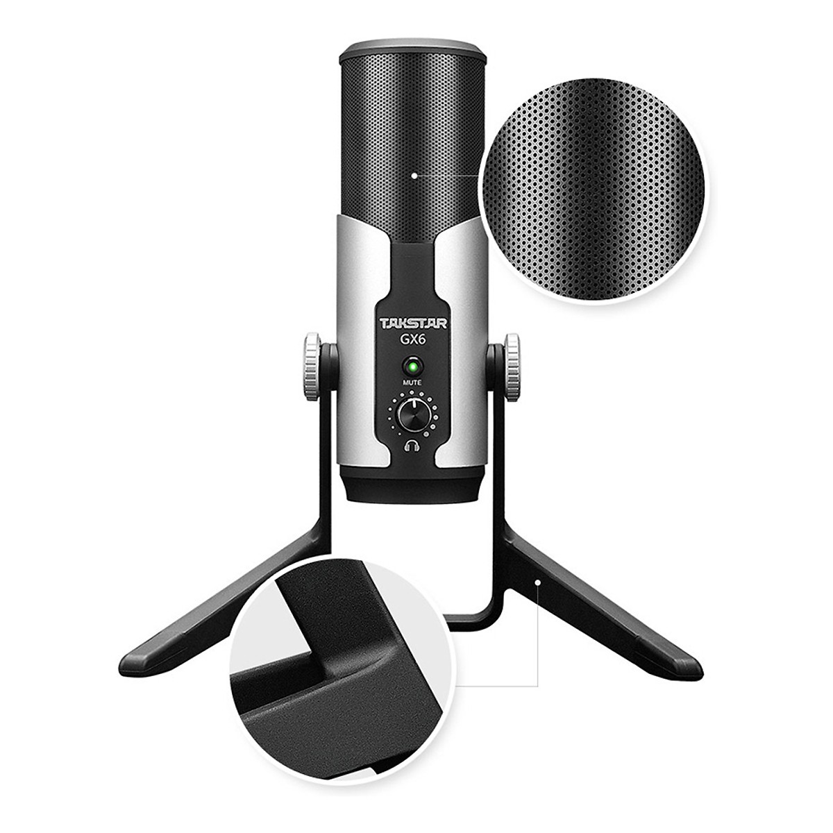 Micro thu âm cho Streamer Youtuber Takstar GX6 -  Cổng USB chuyên Gaming