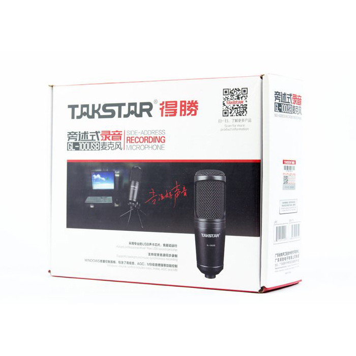 Micro chuyên Gaming Streamer Rap Takstar GL100 USB - Tích hợp Soundcard sẵn