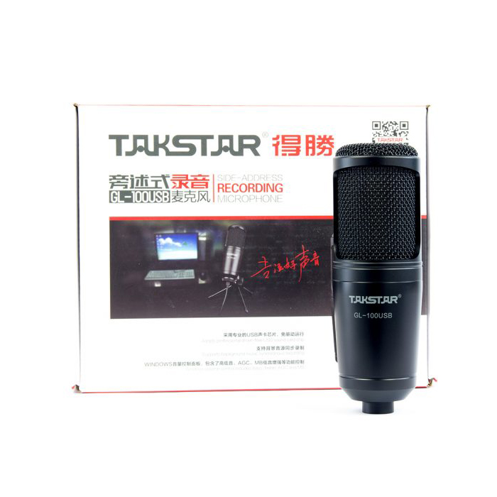 Micro chuyên Gaming Streamer Rap Takstar GL100 USB - Tích hợp Soundcard sẵn