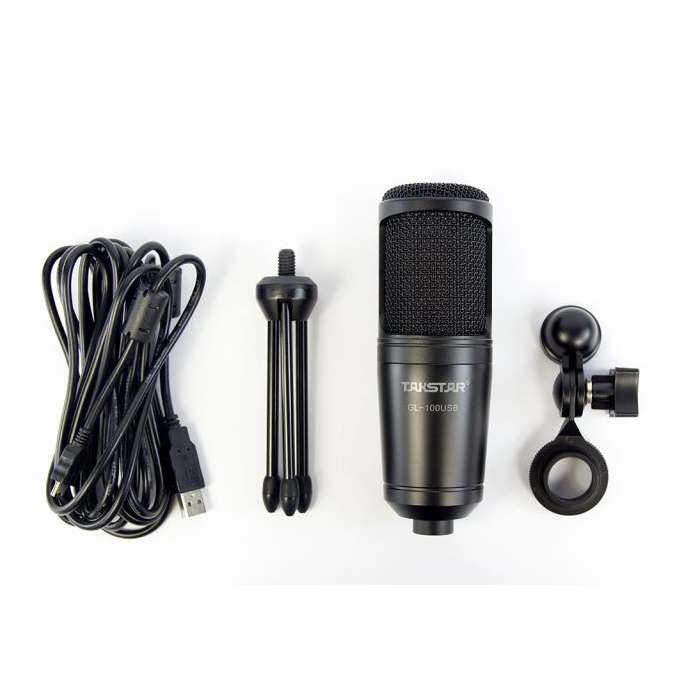 Micro chuyên Gaming Streamer Rap Takstar GL100 USB - Tích hợp Soundcard sẵn