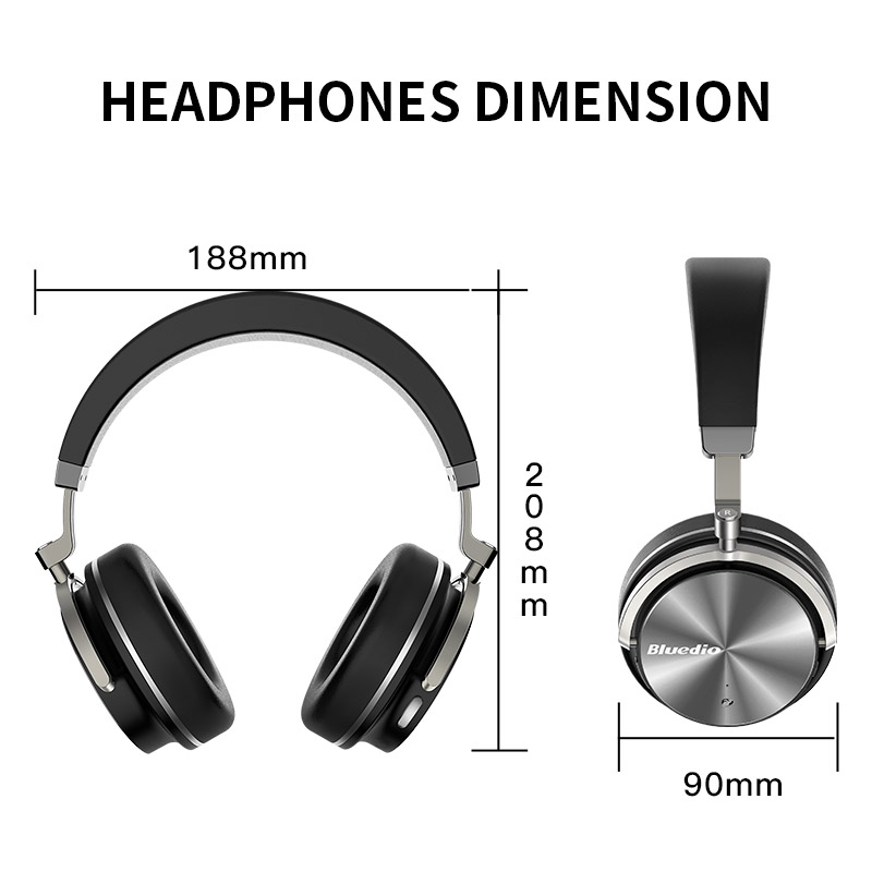 Tai nghe kiểm âm chống ồn Hifi Bluedio T4S Nhập Khẩu hàng US