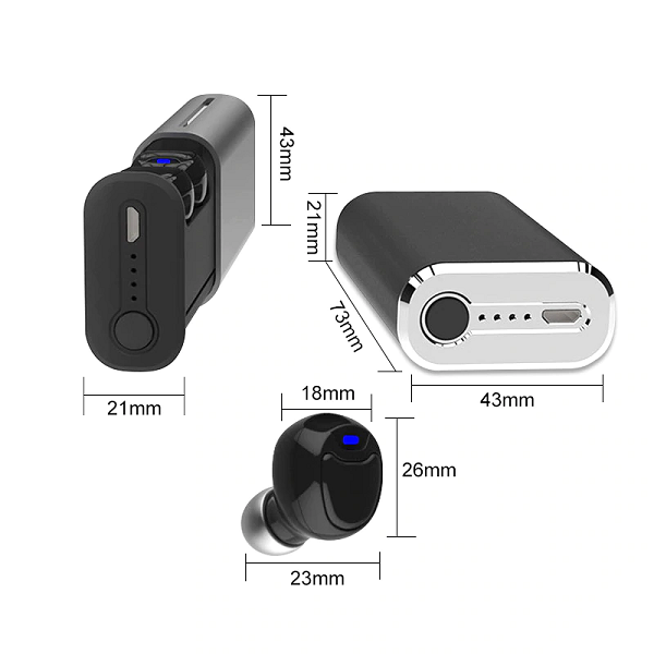 Tai Nghe Bluetooth Không Dây True wireless TWS G1 Bluetooth 5.0 -  Âm Thanh Hifi 3D Có Dock sạc