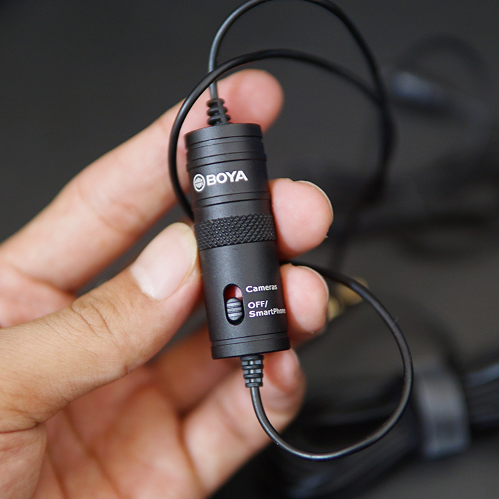 Mic cài áo Boya By M1 - hỗ trợ lắp trên mobile và máy ảnh DSLR