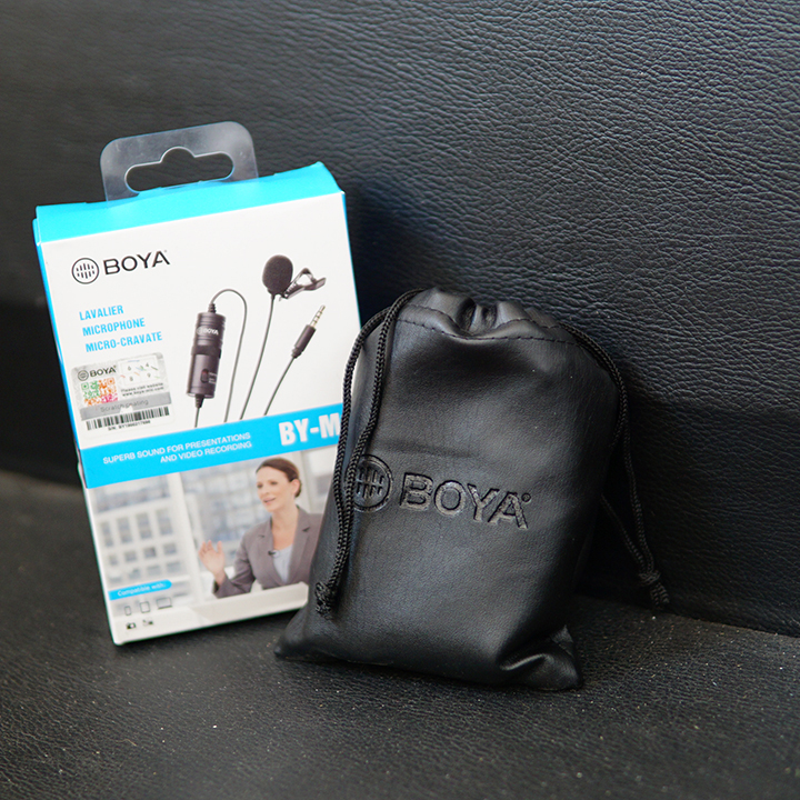 Mic cài áo Boya By M1 - hỗ trợ lắp trên mobile và máy ảnh DSLR
