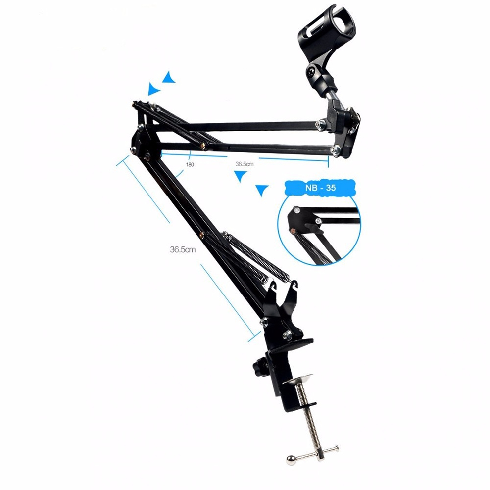 Chân đế kẹp bàn gắn micro thu âm mã N44