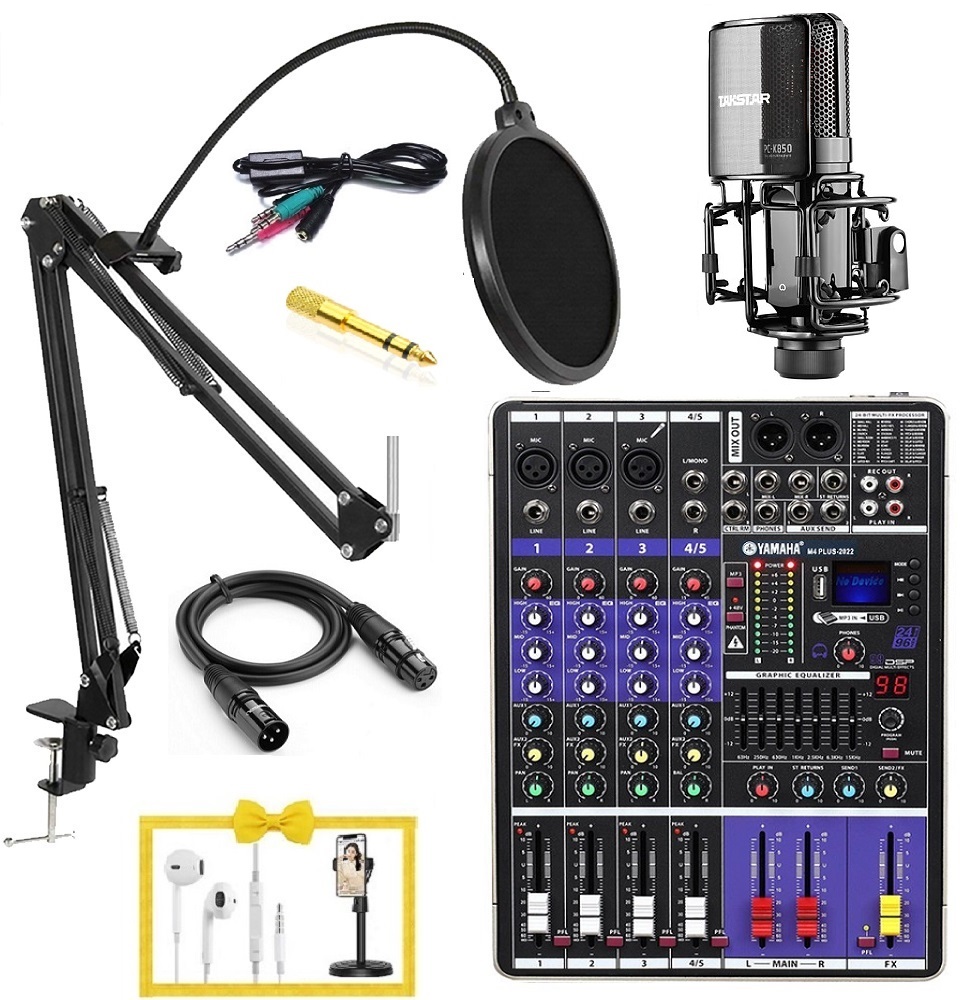 Bộ thu âm tại nhà tốt nhất PC- K850 và Mixer M4 Yamaha