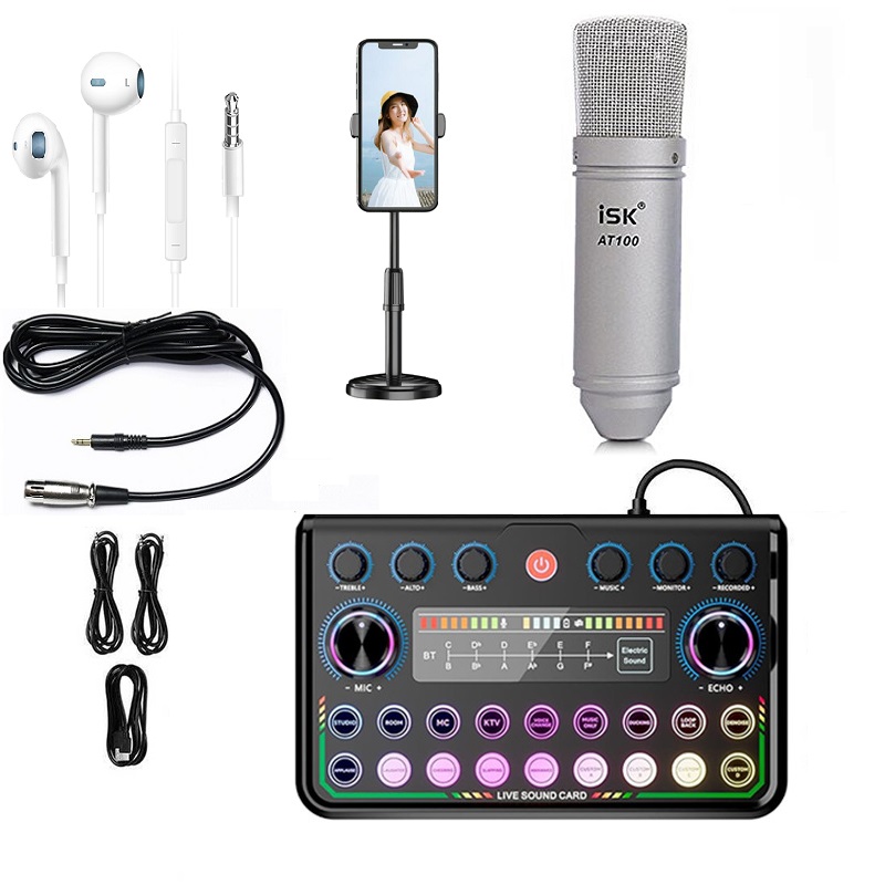 Combo Mic Thu Âm AT100 Và Soundcard P99 – Thu Âm Rõ Nét Livestream Chuyên Nghiệp