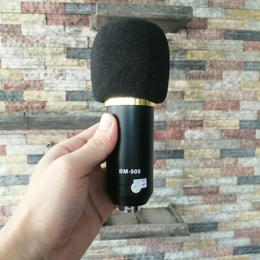 Bộ mic thu âm BM-900 và Soundcard K600 Tặng kèm Giá đỡ điện thoại và tai nghe có dây