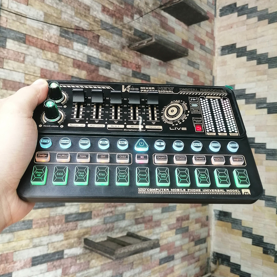 Bộ mic thu âm BM-900 và Soundcard K500 TẶNG giá đỡ cho điện thoại và tai nghe