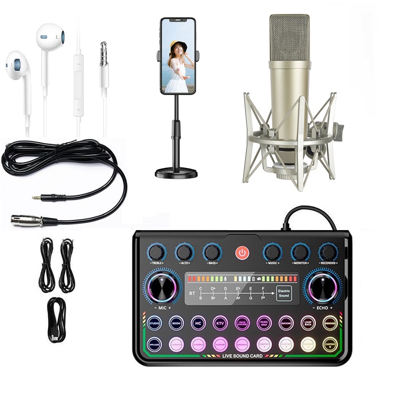 Combo Mic Thu Âm Chuyên Nghiệp Soundcard P99 Và Mic U87 – Âm Thanh Chuẩn Studio Tại Nhà