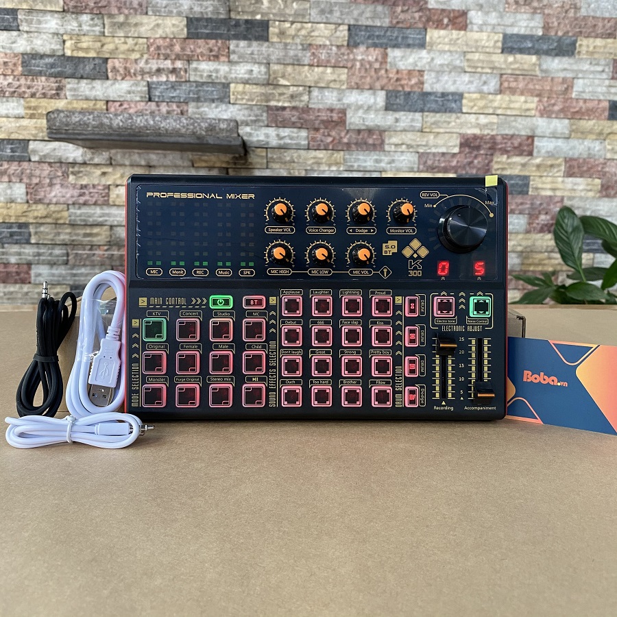 Combo Mic thu âm Max-79 và Soundcard K300