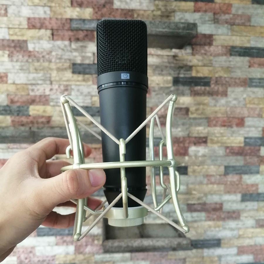 Bộ mic thu âm U-87 Pro và Soundcard K500 TẶNG giá đỡ điện thoại và tai nghe có dây