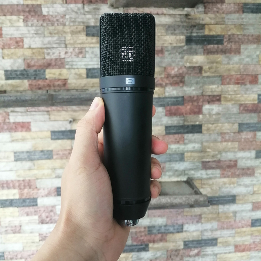 Bộ mic thu âm U-87 Pro và Soundcard K500 TẶNG giá đỡ điện thoại và tai nghe có dây