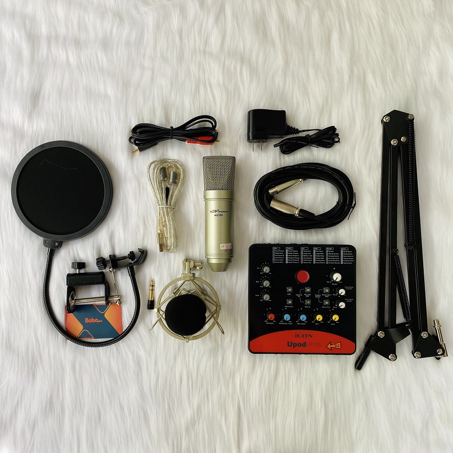 Combo thu âm chuyên nghiệp AQT AQ-100 kết hợp Icon pro