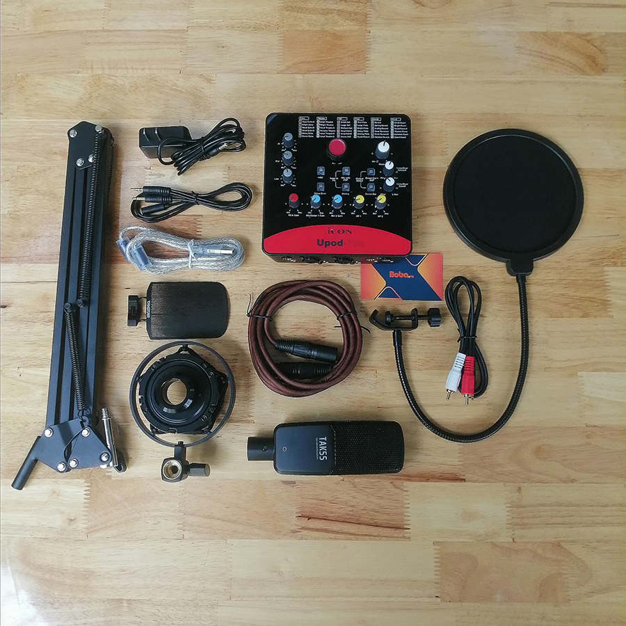 Bộ mic thu âm Tasktar Tak55 và Soundcard Icon Upod Pro