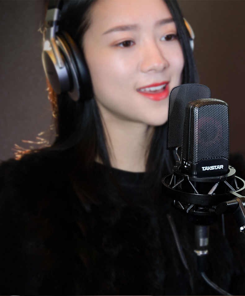 Trọn bộ livestream hát karaoke chuyên nghiệp mic livestream Takstar TAK55 kết hợp với Mixer M11pro cao cấp