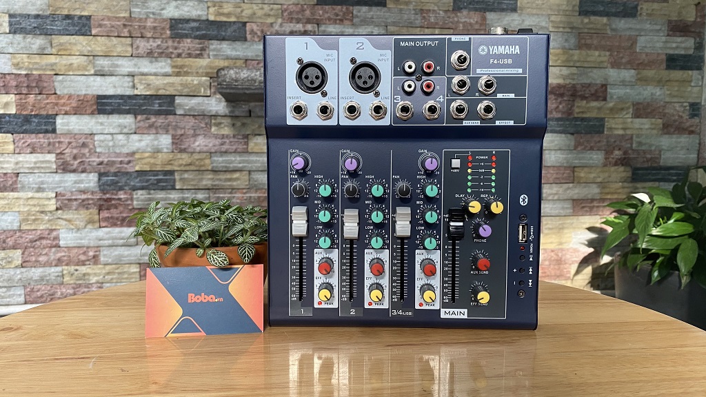 Bộ trộn âm thanh Mixer Yamaha F4USB