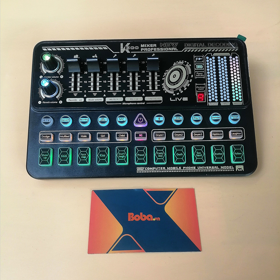 Soundcard thu âm livestream K500