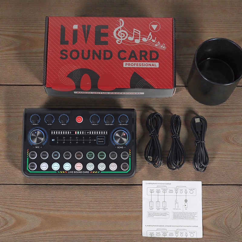 Soundcard Thu Âm Chuyên Nghiệp P99 - Live Stream Chuyên Nghiệp Cắm Là Chạy