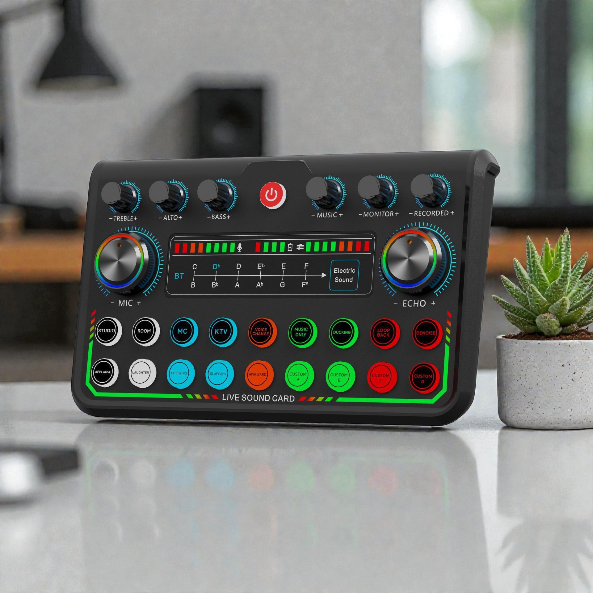 Soundcard Thu Âm Chuyên Nghiệp P99 - Live Stream Chuyên Nghiệp Cắm Là Chạy