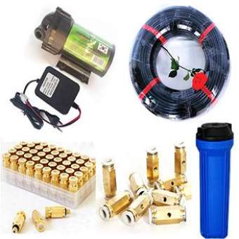 Bộ phun sương 15 đầu phun - Bơm Deahan DH 6017 lọc rác 20M dây