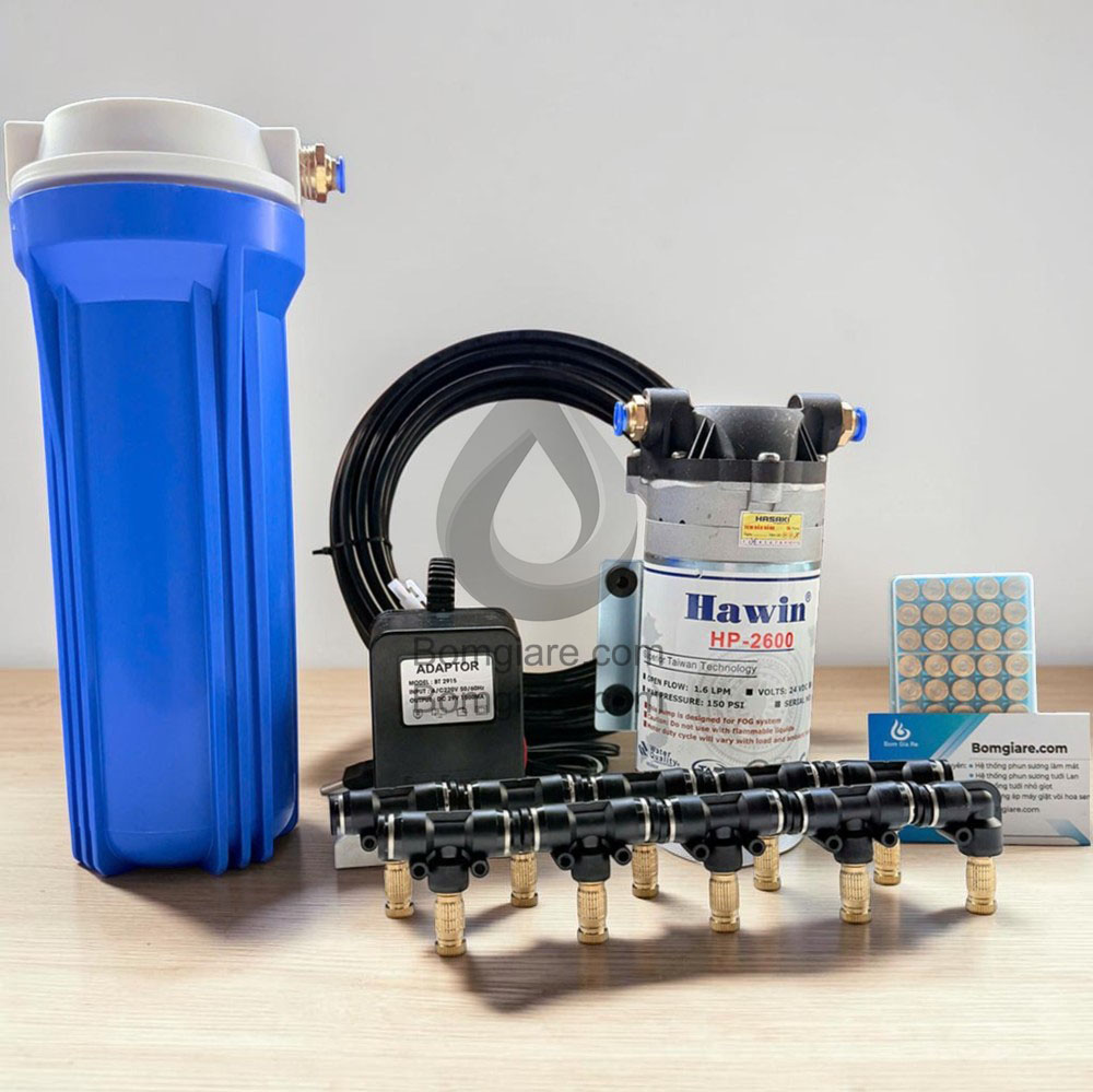 Bộ phun sương Hawin 2600 20 béc trọn bộ