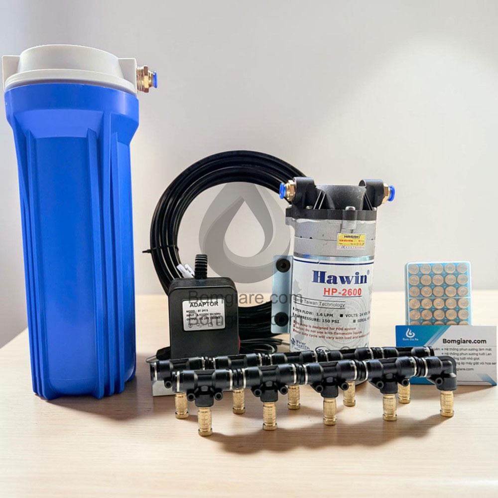 Bộ phun sương Hawin 2600 20 béc trọn bộ