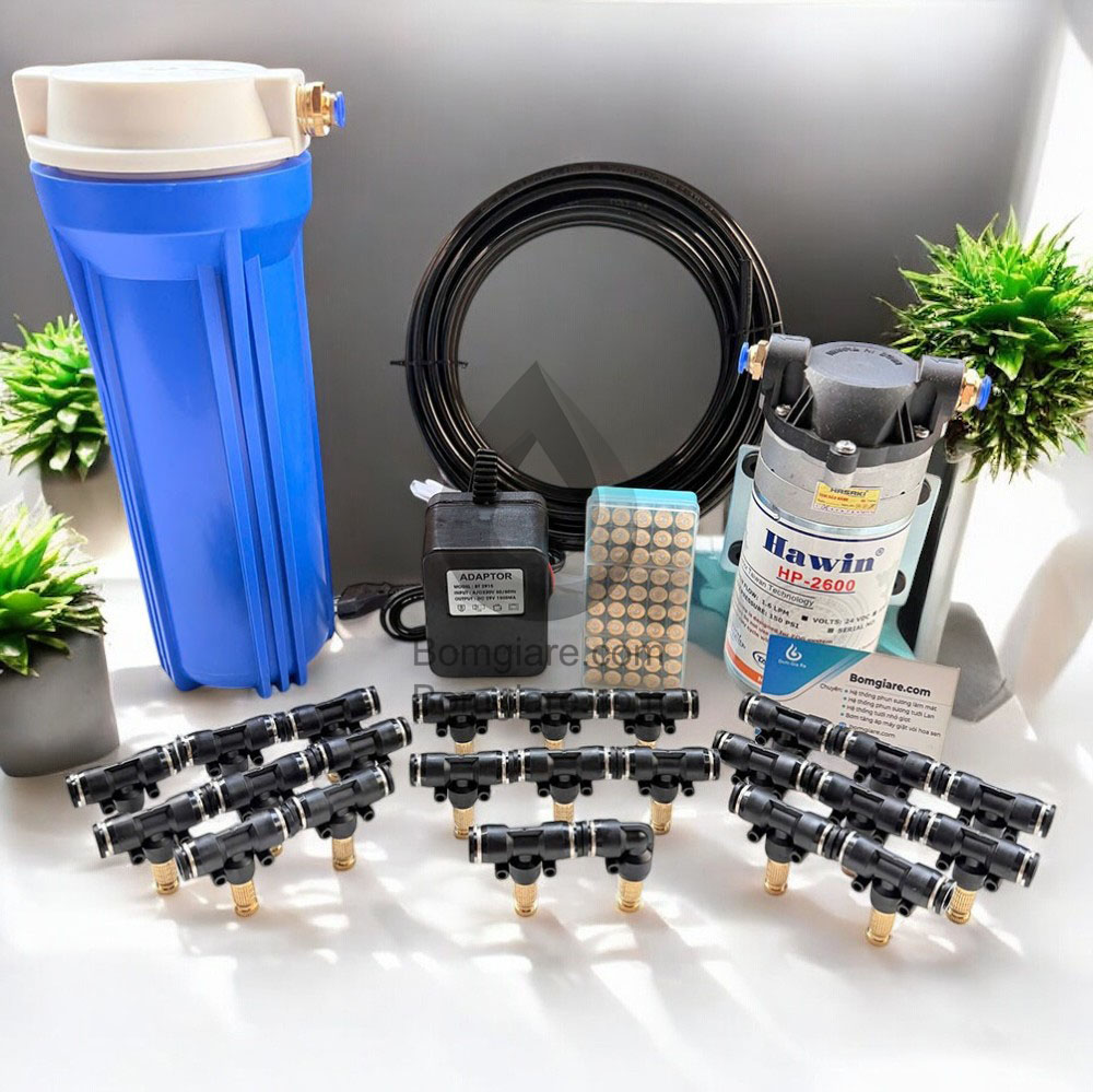 Bộ phun sương Hawin 2600 20 béc trọn bộ