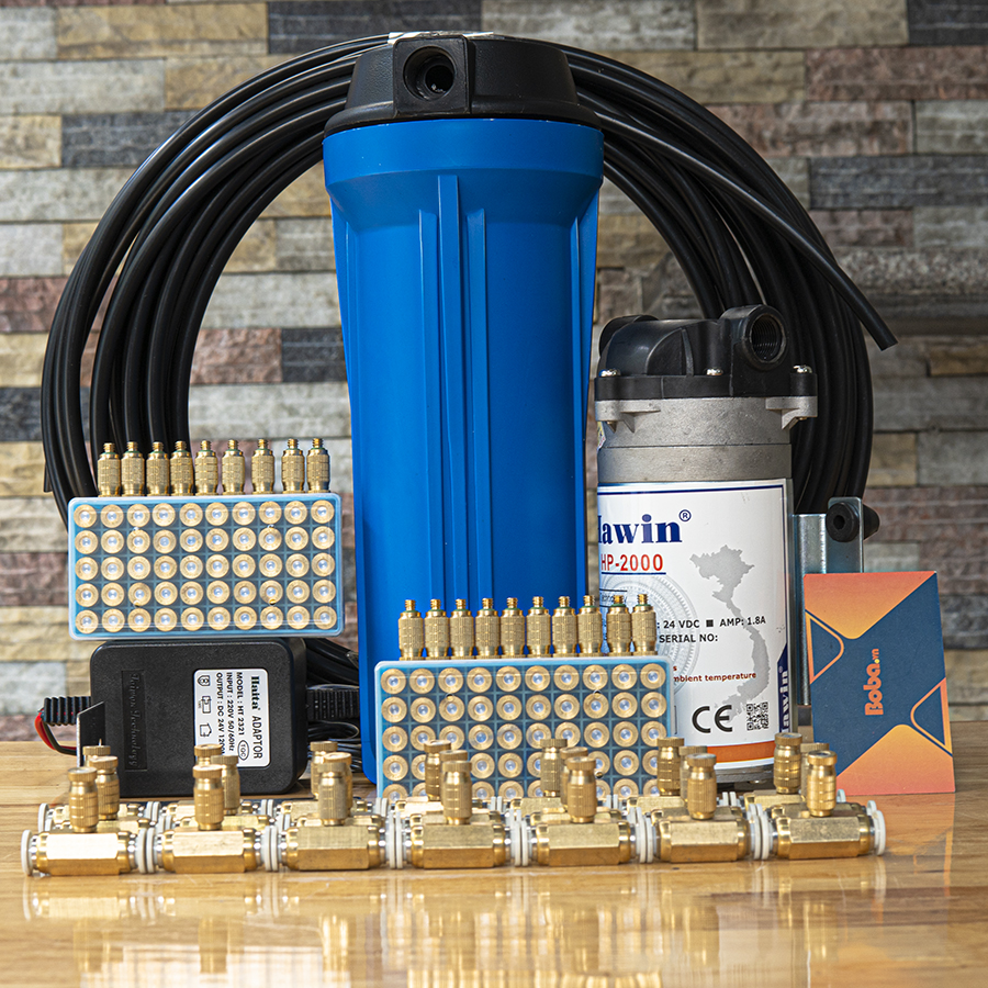 Bộ phun sương làm mát Hawin-2000 trọn bộ 40 béc