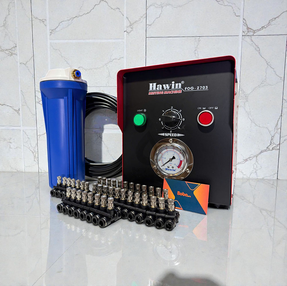 Bộ Phun Sương Làm Mát 70 Béc Inox Công Suất Lớn Chính Hãng Làm Mát Hiệu Quả