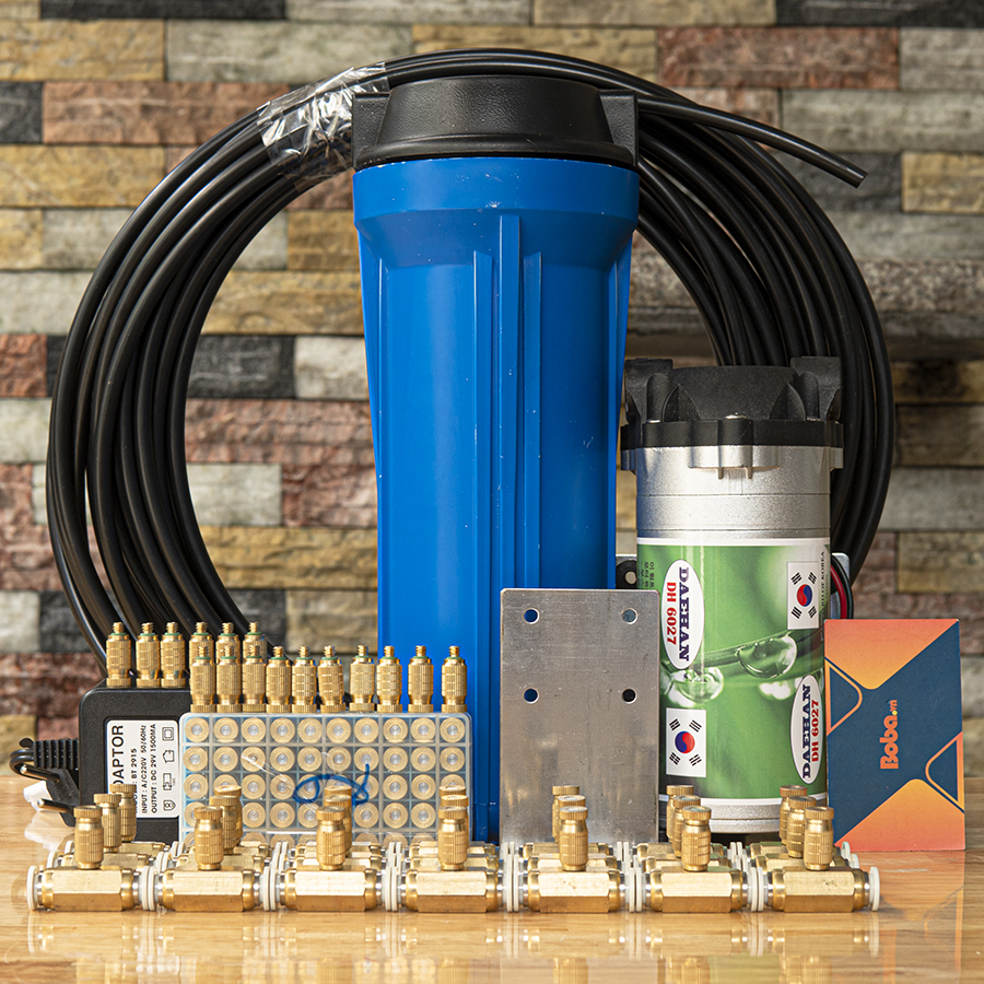 Bộ phun sương quán cafe Daehan DH-6027 30 béc trọn bộ