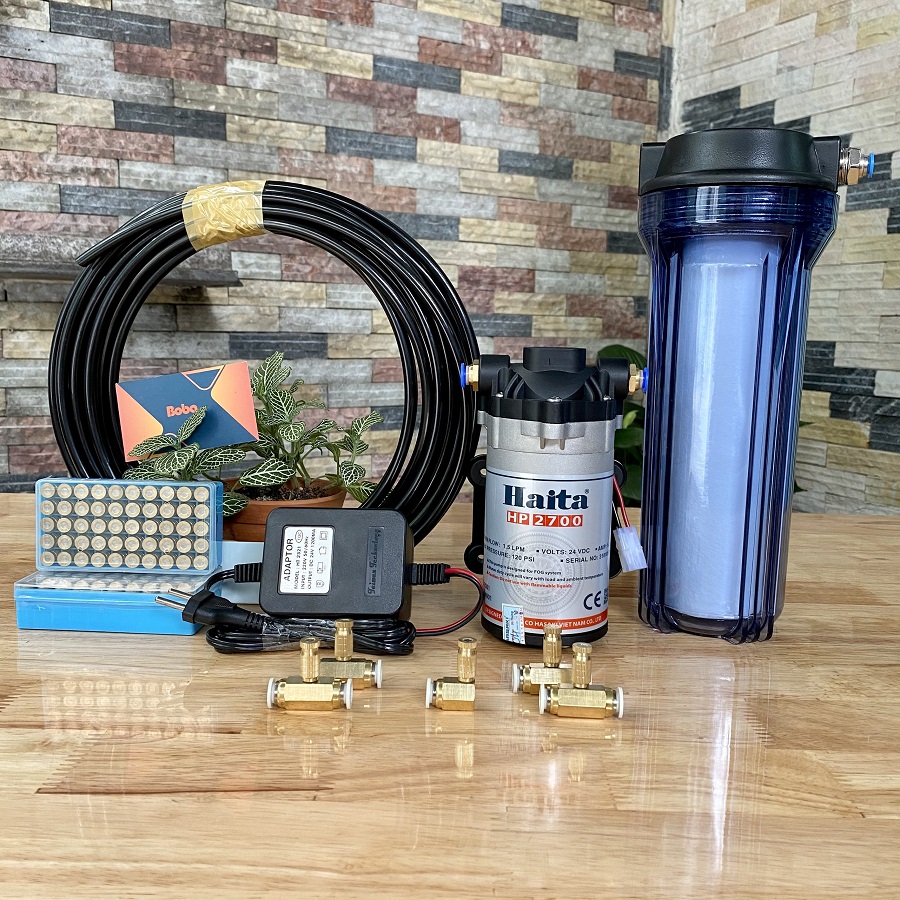 Lắp đặt dàn phun sương làm mát 5 béc