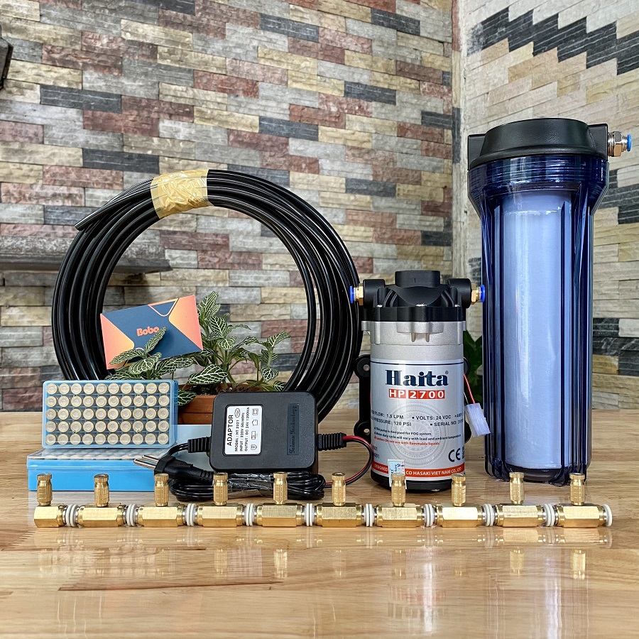 Lắp đặt dàn phun sương làm mát 5 béc