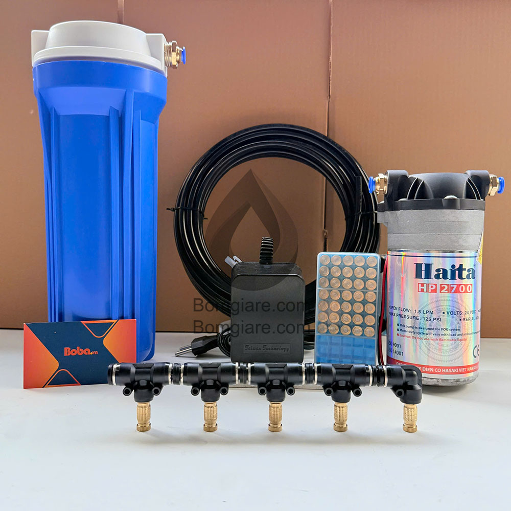 Bộ phun sương làm mát sương mịn 20 béc