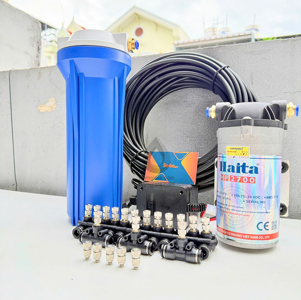 Bộ phun sương làm mát sương mịn 20 béc