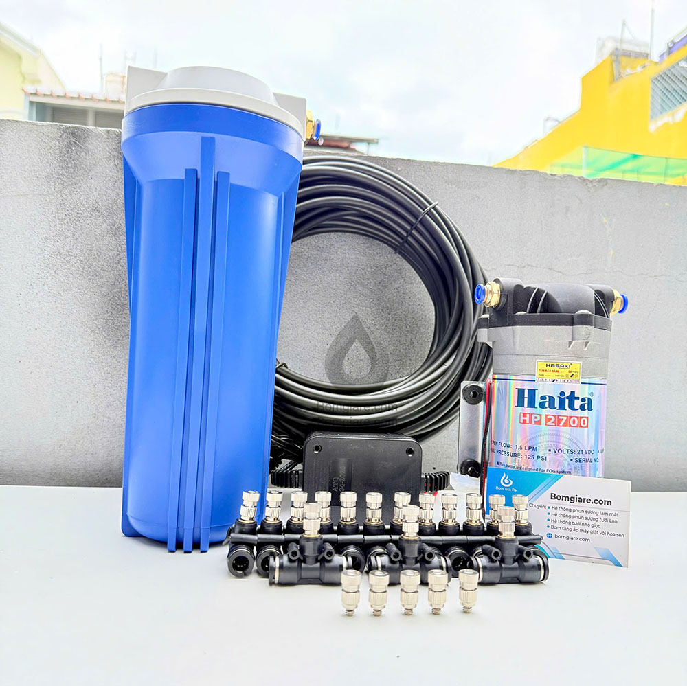 Bộ phun sương làm mát sương mịn 20 béc