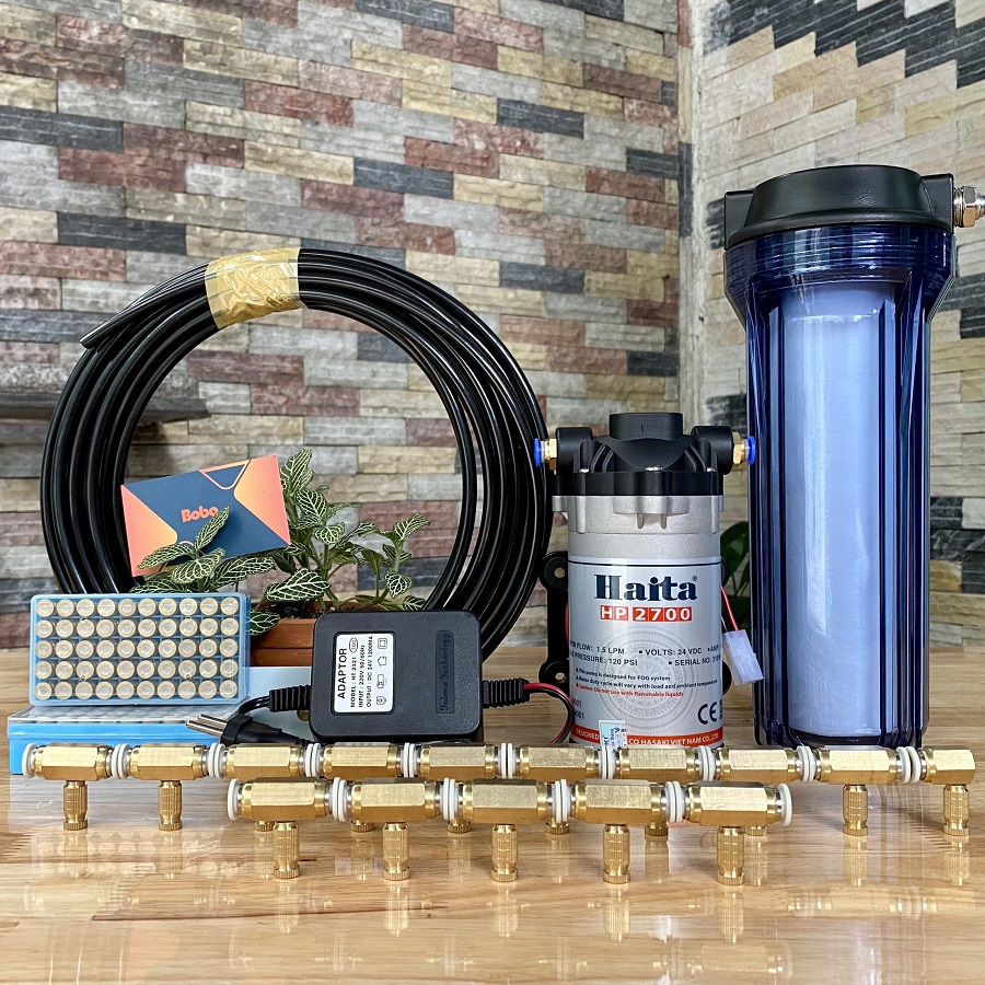 Hệ thống phun sương làm mát 15 béc phun mịn